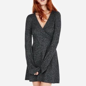 Express Cozy Plush Jersey Fit and Flare Dress NWT